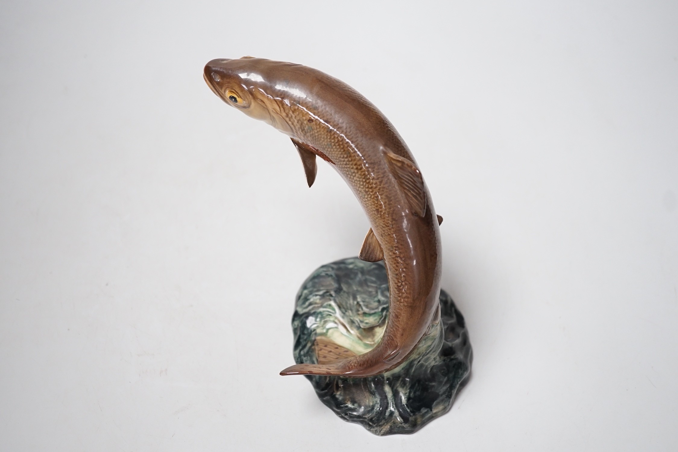 A Beswick model of a flying trout. 16cm tall